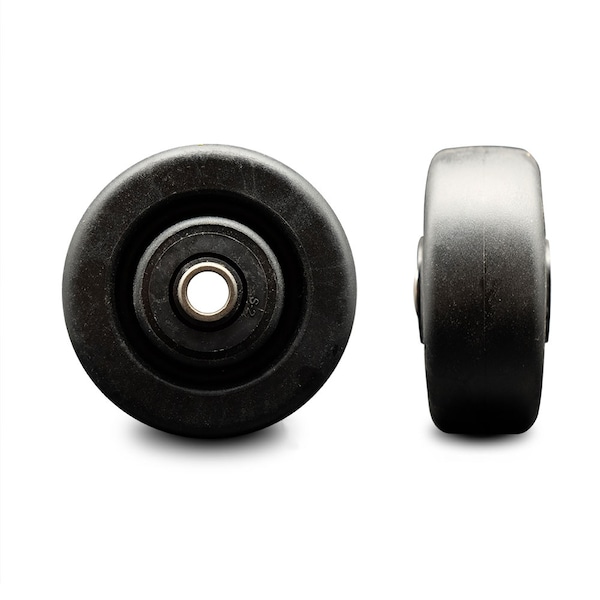 SCC - 4" Polyolefin Wheel Only w/Roller Bearing - 1/2" Bore - 450 lbs Capacity